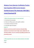 Alabama Welding Certification Practice Exam Questions With Correct Answers &lpar;Verified Answers&rpar; Plus Rationales 2026 Q&A &vert; Instant Download Pdf