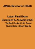 AMCA Review for CMAC PDF &vert; Certified Medical Assistant Exam Study Guide & Practice Questions