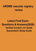 ARDMS Vascular Registry Review PDF &vert; RVT Exam Study Guide & Practice Questions for Ultrasound Certification