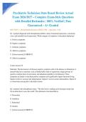 Psychiatric Technician State Board Review Actual Exam 2026&sol;2027 &ndash; Complete Exam-Style Questions with Detailed Rationales &vert; 100&percnt; Verified &vert; Pass Guaranteed &ndash; A&plus; Graded&NewLine;&NewLine;