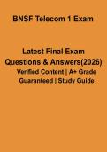 BNSF Telecom 1 Exam PDF &vert; Study Guide & Practice Questions for Telecommunications Training