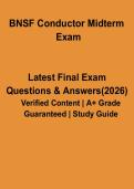 BNSF Conductor Midterm Exam PDF &vert; Study Guide & Practice Questions for Railroad Training