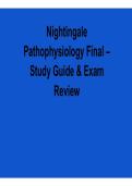 Nightingale Pathophysiology Final Study Guide and Exam Review 2026 Update
