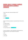 NUR361 CARDIO EXAMS BUNDLE