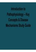 Introduction to Pathophysiology Key Concepts and Disease Mechanisms Study Guide 2026 Update