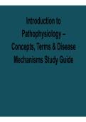 Introduction to Pathophysiology Concepts Terms and Disease Mechanisms Study Guide 2026 Update