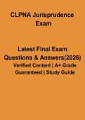 CLPNA Jurisprudence Exam PDF &vert; Alberta Nursing Practice & Regulatory Study Guide