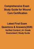 Comprehensive Wound Care Certification Exam Study Guide PDF &vert; Practice Questions & Review Notes