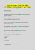 MGT 409 Exam 1-MSU UPDATED &NewLine;QUESTIONS AND CORRECT ANSWERS