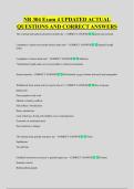 NR 304 Exam 4 UPDATED ACTUAL &NewLine;QUESTIONS AND CORRECT ANSWERS