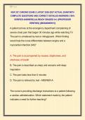 NUR 257 CHRONIC EXAM 2 LATEST 2026-2027 ACTUAL EXAM WITH &NewLine;COMPLETE QUESTIONS AND CORRECT DETAILED ANSWERS &lpar;100&percnt; &NewLine;VERIFIED ANSWERS&rpar; &vert;ALREADY GRADED A&plus;&vert; &vert;&vert;PROFESSOR &NewLine;VERIFIED&vert;&vert; &vert;&vert;BRANDNEW&excl;&excl;&excl;&vert;&vert; 
