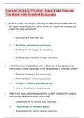 Pass the NCLEX-PN 2026 &vert; High-Yield Practice&NewLine;Test Bank with Detailed Rationales