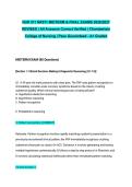 NUR 511 NR511 MIDTERM & FINAL EXAMS 2026&sol;2027 REVISED &vert; All Answers Correct Verified &vert; Chamberlain College of Nursing &vert; Pass Guaranteed - A&plus; Graded&NewLine;&NewLine;