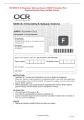Combined Question Paper and Mark Scheme&NewLine;OCR GCSE &lpar;9&ndash;1&rpar; Chemistry A &lpar;Gateway Science&rpar; J248&sol;01 &lpar;Foundation Tier&rpar;