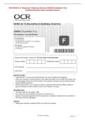 Combined Question Paper and Mark Scheme&NewLine;OCR GCSE &lpar;9&ndash;1&rpar; Chemistry A &lpar;Gateway Science&rpar; J248&sol;02 &lpar;Foundation Tier&rpar;
