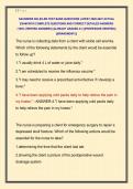 SAUNDERS NCLEX-RN TEST BANK QUESTIONS LATEST 2026-2027 ACTUAL &NewLine;EXAM WITH COMPLETE QUESTIONS AND CORRECT DETAILED ANSWERS &NewLine;&lpar;100&percnt; VERIFIED ANSWERS&rpar; &vert;ALREADY GRADED A&plus;&vert; &vert;&vert;PROFESSOR VERIFIED&vert;&vert; &NewLine;&vert;&vert;BRANDNEW&excl;&excl;&excl;&vert;&vert;