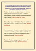 TEXAS MASSAGE LICENSING EXAM LATEST 2026-2027 ACTUAL &NewLine;EXAM WITH COMPLETE QUESTIONS AND CORRECT DETAILED &NewLine;ANSWERS &lpar;100&percnt; VERIFIED ANSWERS&rpar; &vert;ALREADY GRADED A&plus;&vert; &NewLine;&vert;&vert;PROFESSOR VERIFIED&vert;&vert; &vert;&vert;BRANDNEW&excl;&excl;&excl;&vert;&vert; 