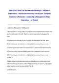 NUR 2790 &sol; NUR2790&colon; Professional Nursing III &sol; PN3 Final Examination &ndash; Rasmussen University Actual Exam 2026&sol;2027 Complete Questions & Rationales &vert; Leadership & Management &vert; Pass Guaranteed - A&plus; Graded