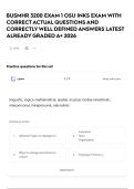 BUSMHR 3200 EXAM 1 OSU INKS EXAM WITH CORRECT ACTUAL QUESTIONS AND CORRECTLY WELL DEFINED ANSWERS LATEST ALREADY GRADED A&plus; 2026