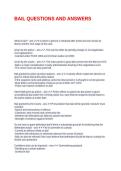 BAIL QUESTIONS AND ANSWERS