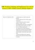 PHR&colon; Workforce Planning and Employment Test with all Correct & 100&percnt; Verified Answers &vert;Already Graded A&plus;