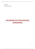 Veldwerk en Etnografisch Onderzoek samenvatting 
