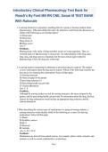 Introductory Clinical Pharmacology Roach&rsquo;s Test Bank Questions and Answers with Rationales Study Guide