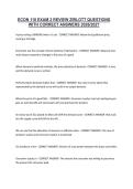 ECON 110 EXAM 2 REVIEW ZIRLOTT QUESTIONS WITH CORRECT ANSWERS 2026&sol;2027