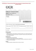 and Mark Scheme&NewLine;OCR GCSE &lpar;9&ndash;1&rpar; Classical Greek J292&sol;03 Prose Literature B Combined Question Paper