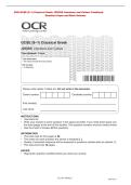 Question Paper and Mark Scheme&NewLine;OCR GCSE &lpar;9&ndash;1&rpar; Classical Greek J292&sol;06 Literature and Culture Combined