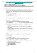 Canadian Fundamentals of Nursing 6th Edition Potter Test Bank Questions and Answers Study Guide