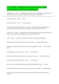 CS 1033 -Final Exam Questions with Complete Verified Solutions&period;