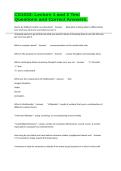 CS1033&colon; Lecture 1 and 2 Test Questions and Correct Answers&period;