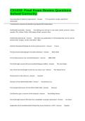 CS1033- Final Exam Review Questions Solved Correctly&period;