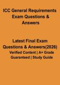 ICC General Requirements Exam Questions & Answers PDF &vert; Study Guide & Practice Test