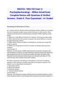 NSG552 &sol; NSG 552 Exam 3&colon; Psychopharmacology &ndash; Wilkes Actual Exam 2026&sol;2027 Complete Review with Questions & Verified Answers &vert; Grade A &vert; Pass Guaranteed - A&plus; Graded