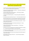 PHR Exam Prep with all Correct & 100&percnt; Verified Answers &vert;Latest Version &vert;Guaranteed to Pass