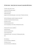 SSI Dive Guide &ndash; Study Guide&comma; Key Concepts & Leadership Skills Review