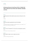 national real estate EXAM A&plus; GRADE ASSURED COMPLETE SOLUTIONS AND VERIFIED ANSWERS