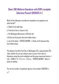 Chem 280 Midterm Questions with 100&percnt; complete Solutions Passed &lpar;GRADED A&plus;&rpar;