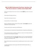 NSG 124 HESI Fundamentals Prep Exam &vert; Questions with&NewLine;100&percnt; Correct Answers &vert; Verified &vert; Latest Update 2026