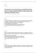 med surg EXAM A&plus; GRADE ASSURED COMPLETE SOLUTIONS AND VERIFIED ANSWERS
