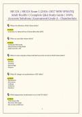 NR 324 &sol; NR324 Exam 1 &lpar;2026&ndash;2027 NEW UPDATE&rpar; Adult Health I &vert; Complete Q&A Study Guide &vert; 100&percnt; Accurate Solutions &vert; Guaranteed Grade A &ndash; Chamberlain