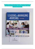 Test Bank For Leading and Managing in Nursing &ndash; Yoder-Wise&comma; 8th Edition &vert; All 1-25 Chapters Covered With Questions And Verified Solutions With Detailed Rationales And Case Studies&period;
