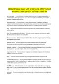 HR Certification Exam with all Correct & 100&percnt; Verified Answers &vert;Latest Version &vert;Already Graded A&plus;
