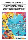 Varcarolis&rsquo; Foundations of Psychiatric-Mental Health Nursing &lpar;9th Edition&comma; Halter&rpar; &ndash; Complete Test Bank for All Chapters