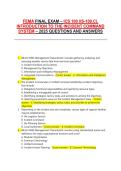 FEMA FINAL EXAM &ndash; ICS 100 &lpar;IS-100&period;C&rpar;&comma; INTRODUCTION TO THE INCIDENT COMMAND SYSTEM &ndash; 2025 QUESTIONS AND ANSWERS