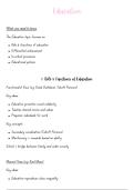 A Level Sociology 3&period;1 Education with Theory and Methods Summary