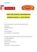 COBA Core Exam &ndash; All Questions and Answers &ndash; Complete Exam Preparation Material