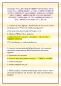 NSGD 2216 FINAL EXAM M1-4 &sol; APPROVED NSGD 2216 FINAL EXAM M1-4 LATEST 2026&sol;2027 ACCURATE TEST COMPLETE ACTUAL QUESTIONS AND CORRECT DETAILED ANSWERS &lpar;100&percnt; CORRECT VERIFIED SOLUTIONS&rpar; CURRENTLY UPDATED VERSION 2026 EDITION &vert;ASSURED SUCCESS A&plus; &vert;FULL REVISED